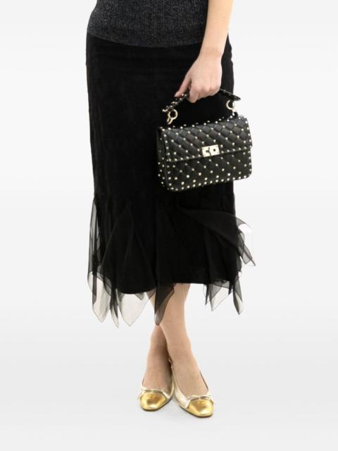 Valentino ruffled silk skirt