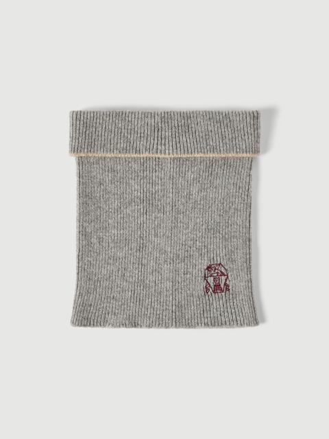 Brunello Cucinelli Cashmere rib knit neck warmer