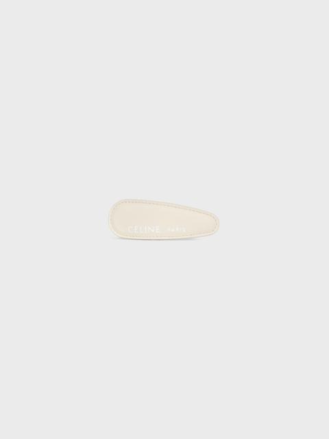 CELINE CELINE LARGE HAIR CLIP IN LAMBSKIN, BRASS WITH GOLD FINISH AND STEEL