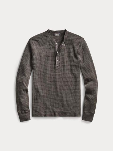 RRL by Ralph Lauren Waffle-Knit Henley Shirt