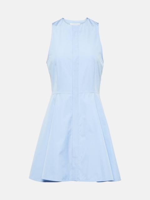 AMI Paris Godet cotton poplin shirt dress