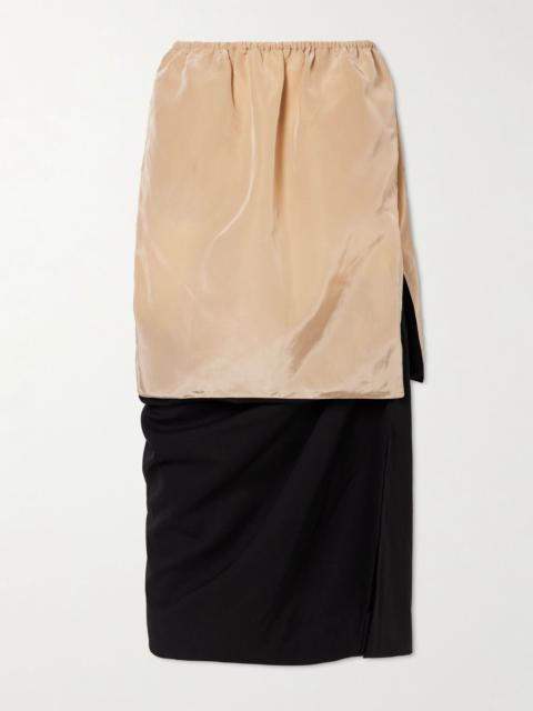 Calvin Klein Collection Tyler wool midi skirt Black