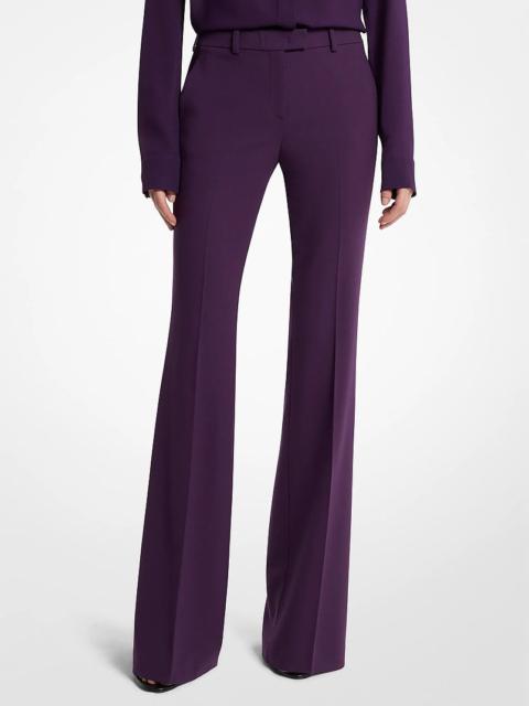 MICHAEL KORS COLLECTION Haylee Stretch Wool Crepe Flared Trousers
