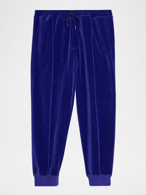 TOM FORD Men's Velour Pleated Joggers