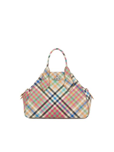 Vivienne Westwood medium Yasmine plaid tote bag
