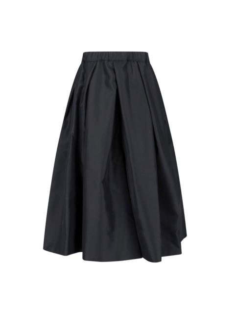 Comme Des Garçons GATHERED MIDI SKIRT