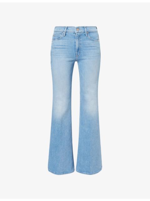 MOTHER Lil Doozy Wide-Leg Cotton-Blend Denim Jeans