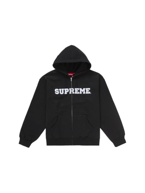 Supreme Supreme Collegiate Half Zip Pullover Black | REVERSIBLE
