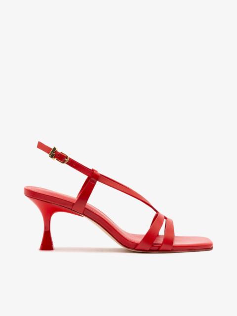 Daphne Sandal In Scarlet Leather