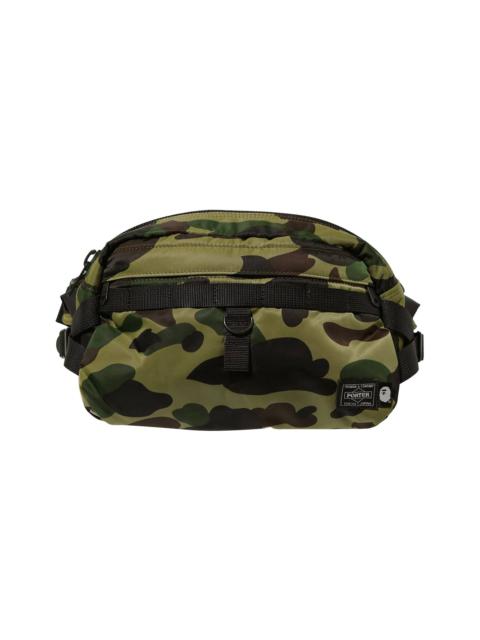 A BATHING APE® BAPE x Porter Yoshida 1st Camo Waist Bag 'Green'