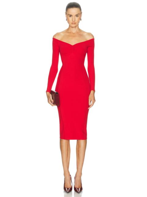 Fleur du Mal Hourglass Rib Midi Dress