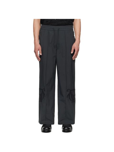 HAN KJØBENHAVN Black Straight-Leg Track Pants