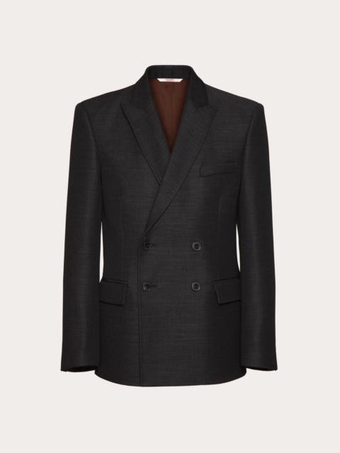 DOUBLE-BREASTED WOOL JACKET