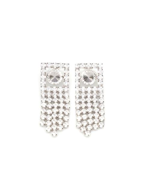 crystal-embellished drop earrings