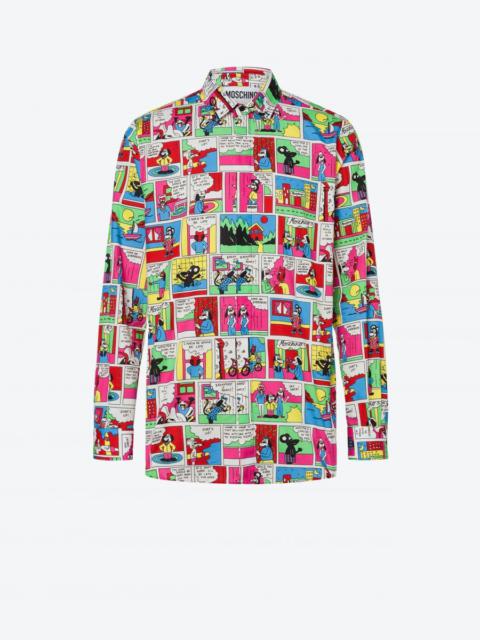 Moschino MOSCHINO COMICS POPLIN SHIRT