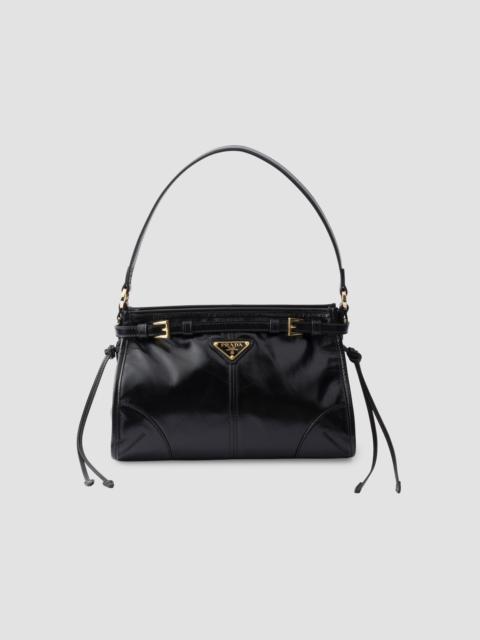 Prada Women's Bonnie Small Leather Top Handle Bag - Black