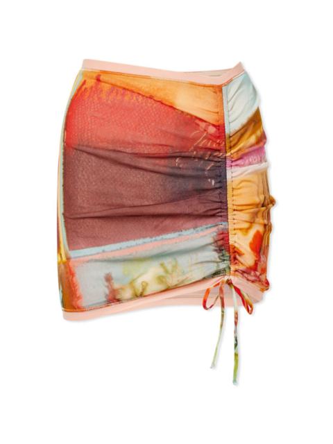 Jean Paul Gaultier Jean Paul Gaultier Mini Floral Patchwork Skirt