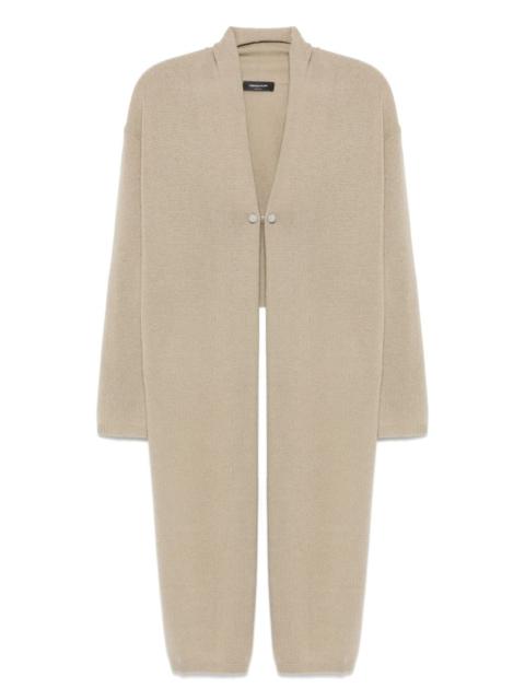 FABIANA FILIPPI button-fastening cashmere cardicoat