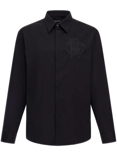Roberto Cavalli embroidered-logo shirt