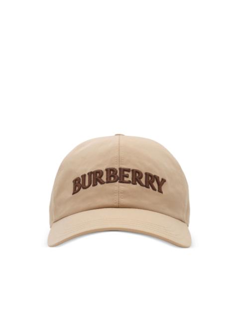 Burberry logo gabardine baseball cap
