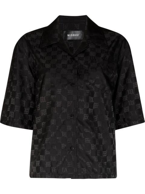 MISBHV monogram pattern boxy shirt