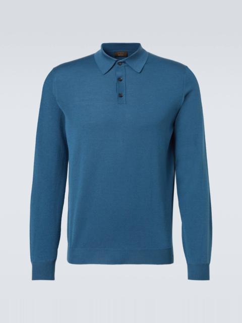 SLOWEAR Wool-blend polo sweater