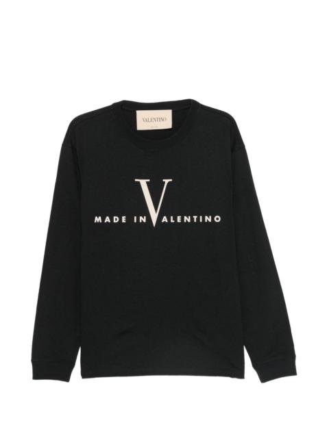 Valentino logo-print long-sleeve T-shirt