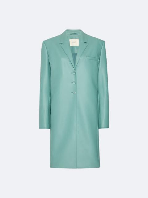 LAPOINTE Faux Leather Boxy Coat