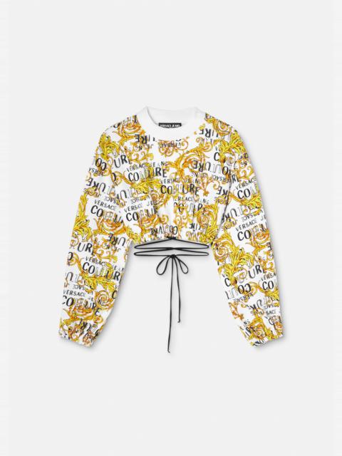 VERSACE JEANS COUTURE Logo Couture Crop Sweatshirt