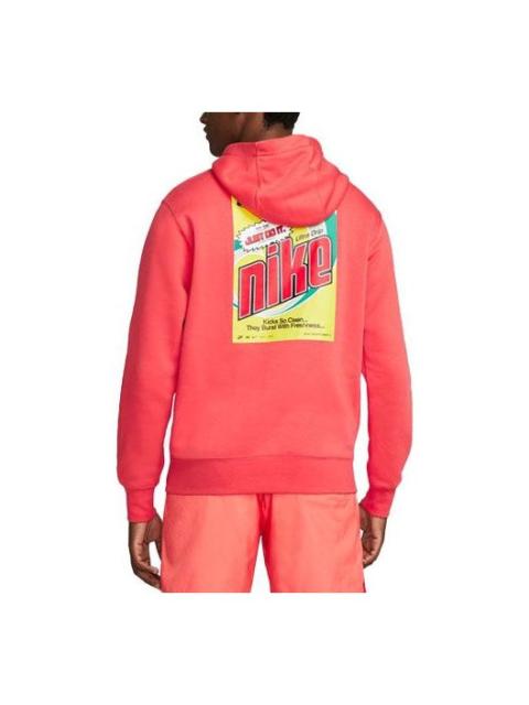 Nike Men's Nike Sportswear Keep It Clean Casual Sports Pullover Orange DM2200-605