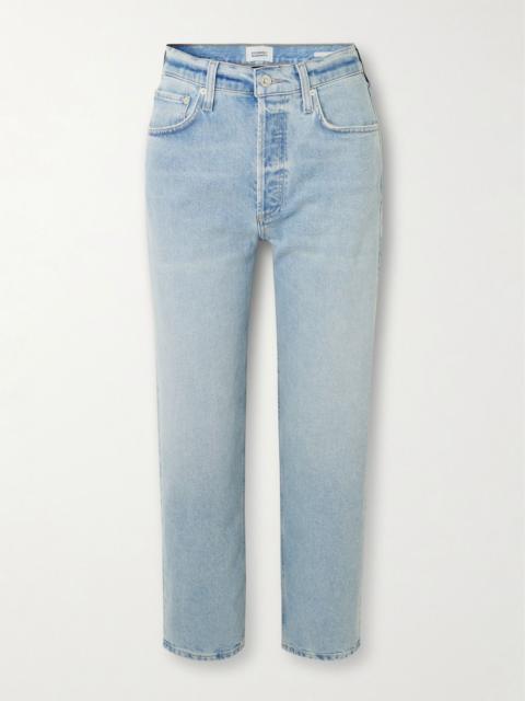 Citizens of Humanity Delfina high-rise straight-leg jeans Light denim