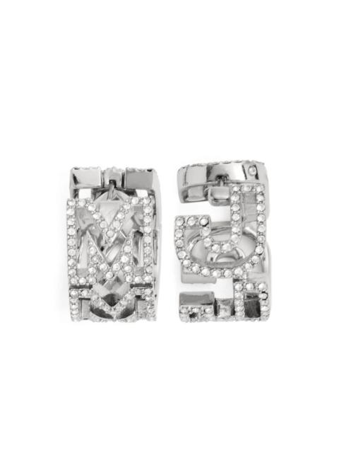 The Monogram pavÃ© huggie earrings