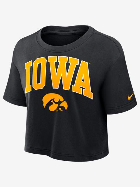 Nike Iowa Athletic Prep Arch Women's Nike Dri-FIT College Cropped T-Shirt