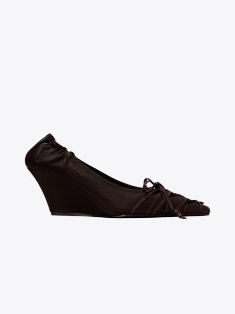 TORY BURCH Lace-Up Wedge