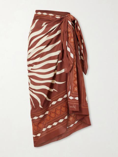 Johanna Ortiz Printed Cotton Pareo