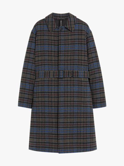 Mackintosh MILAN GREY CHECK WOOL COAT