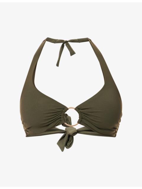 MELISSA ODABASH Brussels Halterneck Bikini Top