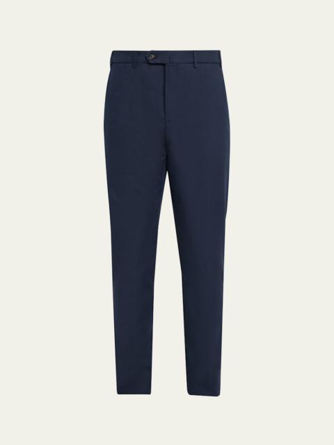 Loro Piana Men's Carlo Hyannis Straight Cotton Trousers