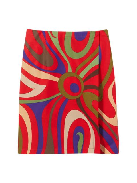 PUCCI floral-print pencil skirt