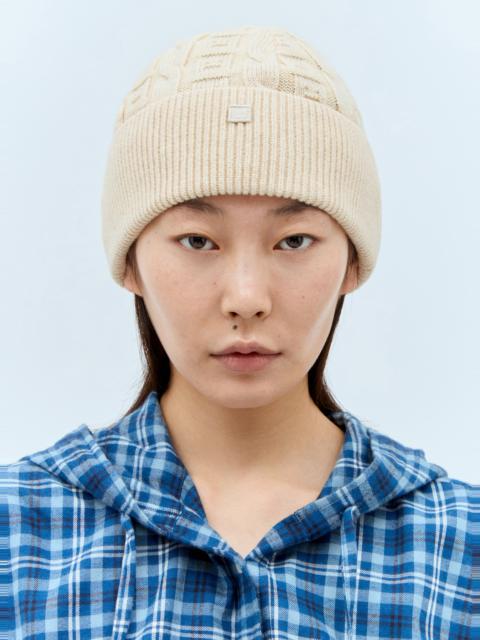 Acne Studios Cable Knit Beanie Hat