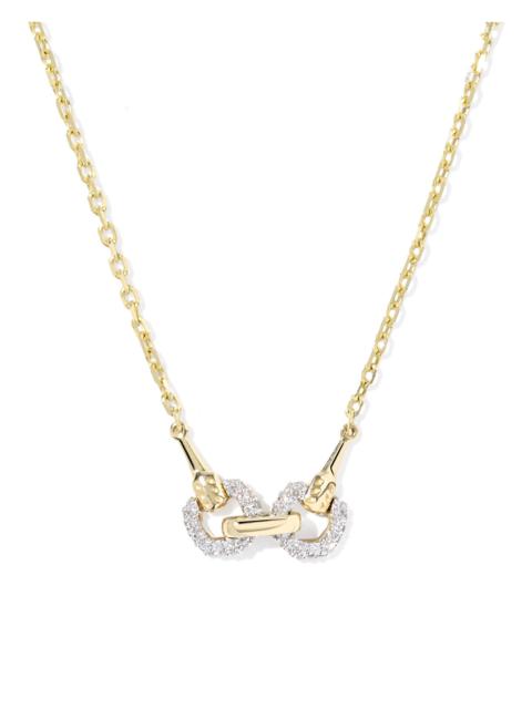 KENDRA SCOTT Beau 14k Yellow Gold Short Pendant Necklace