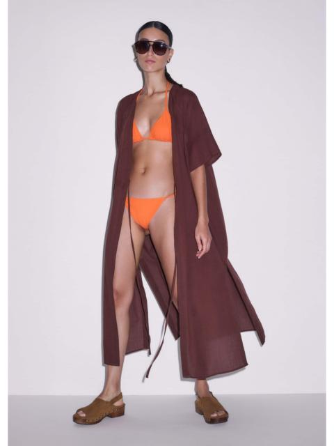 ME+EM Tie Front Maxi Cover Up