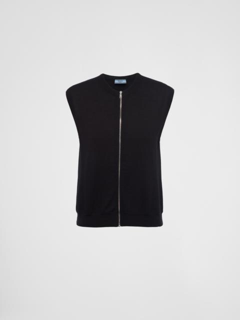 Prada Cashmere zipper vest