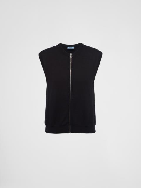 Prada Cashmere zipper vest