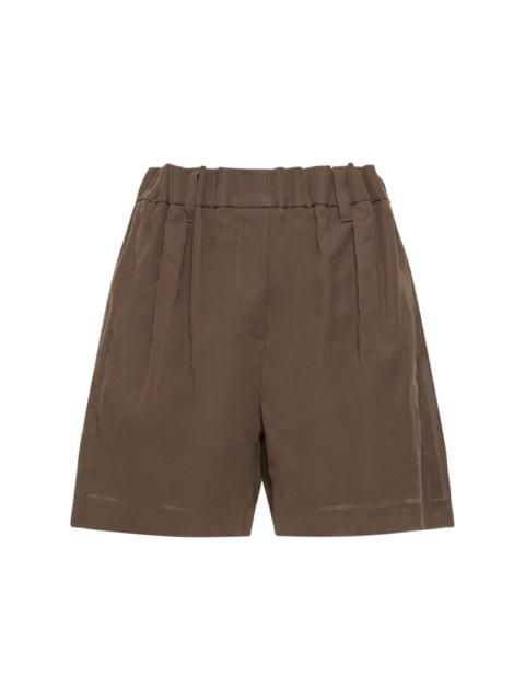 Brunello Cucinelli Cotton gauze elastic shorts