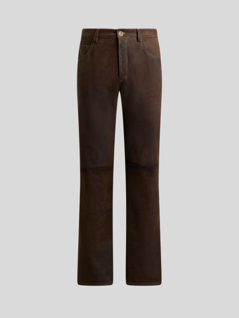 Etro LEATHER TROUSERS