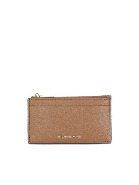 MICHAEL KORS grained leather card holder
