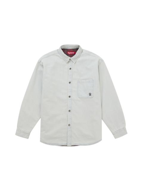 Supreme Supreme Pinstripe Shirt Brown - SUP-FW25-142-BRWN | REVERSIBLE
