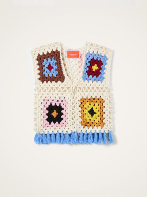 La DoubleJ Sole Star Crochet Top