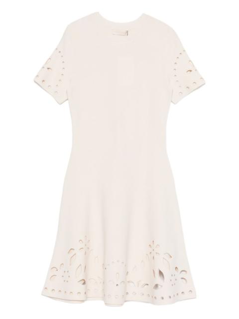 ULLA JOHNSON laser-cut mini dress